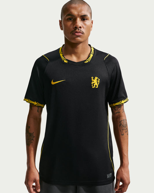 Chelsea 2026/27 Away Jersey Black Midwest Gold